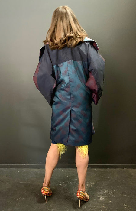 Oversized balmacaan opera jacket (Teal)