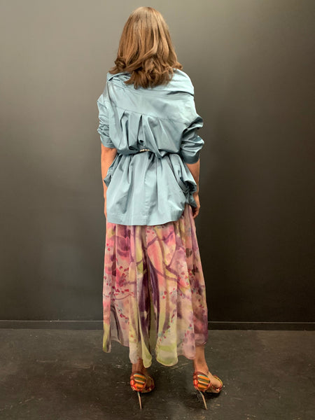Portrait Tunic Blouse with Belt
