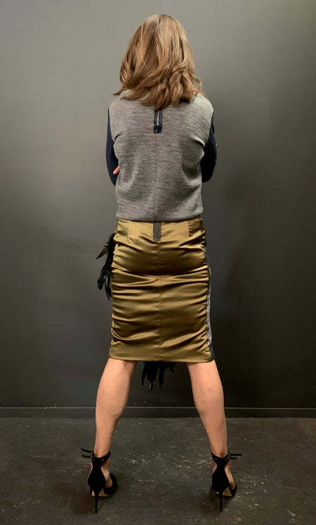 Brocade Feather Skirt