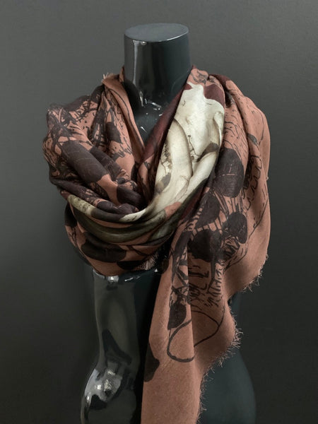 Vines & Horns Shawl Scarf