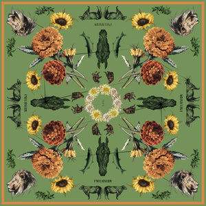 Leo Birth Month Silk-Blend Scarf - Limited Edition Zodiac Collection - Edition 2