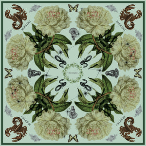 Scorpio Birth Month Silk-Blend Scarf - Limited Edition Zodiac Collection - Edition 1