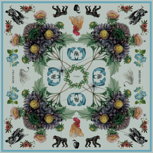 Virgo Birth Month Silk-Blend Scarf - Limited Edition Zodiac Collection - Edition 1