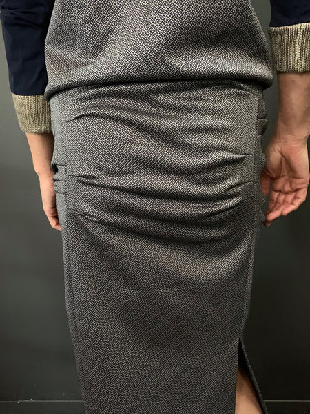 Courtney Metallic Print Jersey Skirt