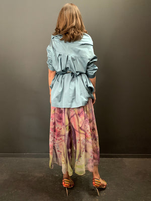 Portrait Tunic Blouse with Belt