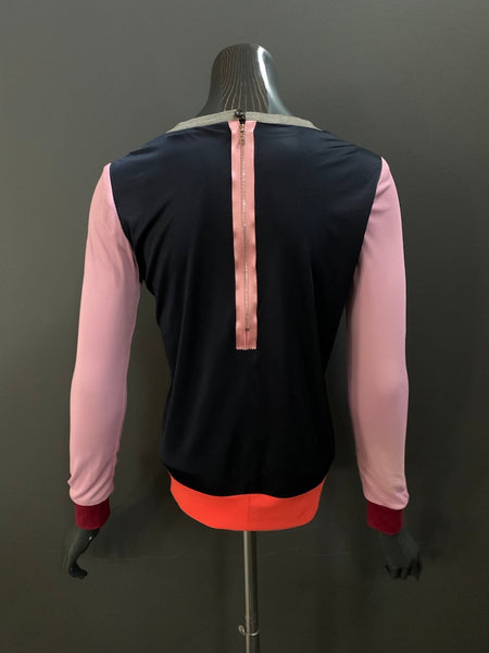 Bespoke Chiffon Sequin Overlay Jersey Sweatshirt-XS