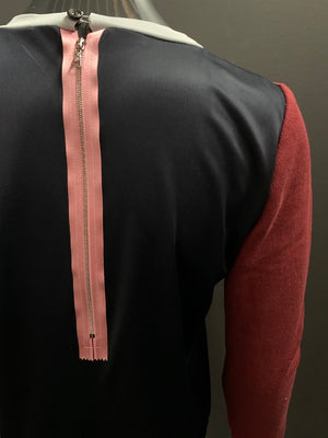 Bespoke Lace Embroidered Rib Jersey Sweateshirt- XS